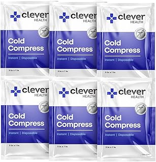 Instant Cold Pack | Disposable Ice Packs - Cold Therapy - for Injuries, Swelling, Inflammation, Muscle Strains, Sprains, Perfect for First aid Kit, Outdoor Activities, Athletes. 5x7 Inches, 6 Pack. product image