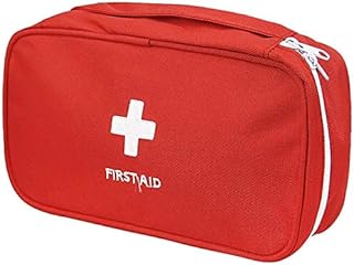 First Aid Bag - First Aid Kit Bag Empty for Home Outdoor Travel Camping Hiking, Mini Empty Medical Storage Bag Portable Pouch (Red) product image
