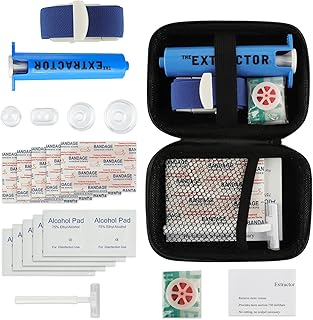 Snake Bite Kit, Bee Sting Kit, Emergency First Aid Supplies, Venom Extractor Suction Pump, Bite and Sting First Aid for Hiking, Backpacking and Camping product image