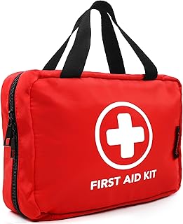 330 Piece First Aid Kit, Premium Waterproof Compact Trauma Medical Kits for Any Emergencies, Ideal for Home, Office, Car, Travel, Outdoor, Camping, Hiking, Boating (Red) product image