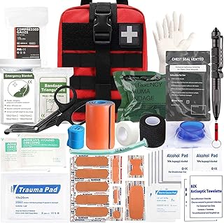 Ifak Trauma Kit, 74 Piece Upgrade Tactical First Aid Supplies, Molle Ifak Pouch Rip Away Refill Supplies for Survival Camping Hiking Travel product image