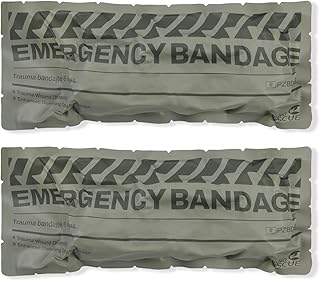 RHINO RESCUE 6" Israeli Style Emergency Bandage, Compression Trauma Wound Dressing, Medical Sterile Vacuum Sealed, Combat Tactical First Aid Kit IFAK Supplies, 2 Count product image