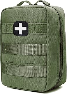 First Aid Kit EMT Medical IFAK Pouch, Molle Tactical Med Emergency Trauma Bag for Camping Home Car Hiking Hunting (Olive Drab) product image