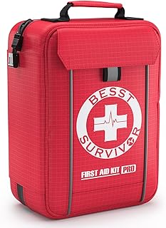 Professional Trauma First Aid Kit - Military-Grade Labelled Compartments & MOLLE System for Workplace, Outdoor, Car, Boat, Hurricane Emergencies 265 Piece Emergency Necessities Kits product image