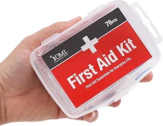 DMI 76-Piece First-Aid Kit, Portable All-Purpose Use for Minor Cuts and Scrapes, Durable Water-Resistant Case, Convenient and Portable for Travel product image