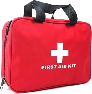 First Aid Bag First Aid Kit Empty Medical Storage Bag Red Trauma Bag for Emergency First Aid Kits Car Workshop Cycling Outdoors (SNL Red 1PC) product image