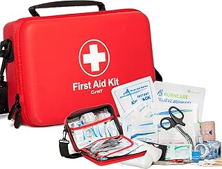 Premium First Aid Kit Travel, Waterproof with Shoulder Straps for Easy Carry - Ideal for Home, Car, and On-The-Go Emergencies product image