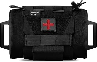 Tactical IFAK Pouch, Rapid Tear-Away First Aid Kit Two-Piece System Medical Pouches Emergency Survival Bag for Outdoor Travel Hiking product image