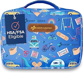 KeepGoing Large Home First Aid Kit for Kids – 270 Pc. for Car, Home, Dorm, & Boat with Latex-Free Bandages – 10 x 7 x 3.5 in. Travel First Aid Kit (Signature) product image