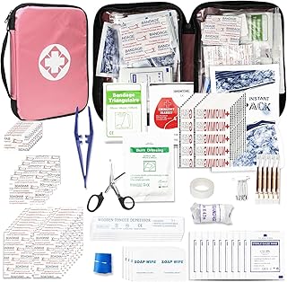 305Pcs Car First Aid Kit Refill Supplies for Business Home First Aid Emergency Kits for Office Business Compact Lovely Bag for Outdoor Activities Skating Boating product image