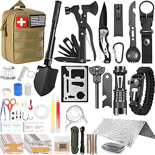 Survival Kits, 149Pcs Survival Gear First Aid Kit IFAK with Molle System Essential Camping Gear Emergency Medical Supplies for Car Fishing Hunting Outdoor Adventure, Camping Essentials product image