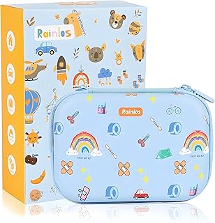 Small-First-Aid-Kit-for-Home-Car-Travel-Camping-Hiking-Kids, Mini Cute Portable Medical Emergency Kits Fits into a Purse, Diaper Bag & Backpack, Travel Must Have product image