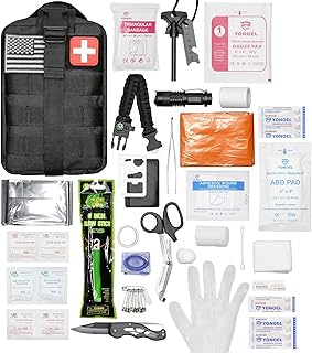 EMT 1st 250 Pcs Emergency Responder First Aid Kit with 30 Unique Items & Mylar Blankets Large First aid kit for car, Travel & Home - Emergency Bag for Hiking, Camping, Backpacking and Outdoor product image