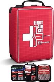 First Aid Kit, Upgrade Trauma First Aid Kit with Labelled Compartments -Emergency Medical Kits with Molle System First Aid Kits for Car, Home, Hiking, Camping and Outdoor Emergencies -216 Pieces product image