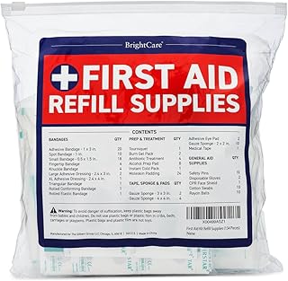 First Aid Kit Refill Supplies - 154 Piece First Aid Restock & Replacement Pack product image