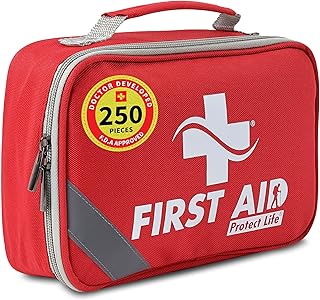 Protect Life First Aid Kit for Home & Business, 250 Pcs - Emergency Medical Kit for Camping & Hiking product image