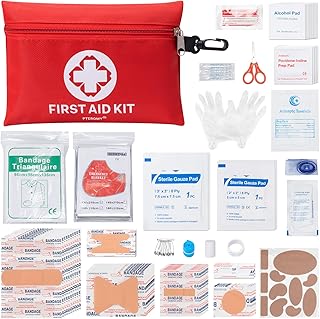 PTEROMY 150 Piece Mini First Aid Kit, Portable Small Emergency Kits Compact 1st Aid Kit for Car, Travel, Home, Camping, Outdoor, Hiking product image