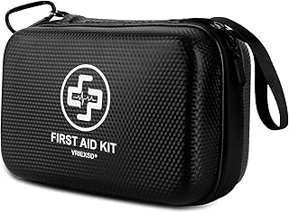VRIEXSD Premium First Aid Kit, 320 Piece Waterproof Hard Shell Eva First Aid Kit for Home, Camping, Cars, Hiking, Travel, Businesses & Outdoor Emergencies - Emergency Medical Kits (Black) product image