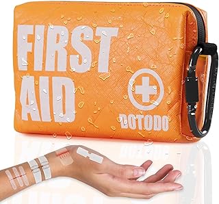 Emergency First Aid Kit Survival - Dotodo Car Medical Kit | Portable Emergency Kit for Trave, Home, Sports, Camping, Dorm, RV, Workplace (Orange, 125 PCS) product image