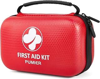 First Aid Kit for Car Home Travel Camping, 350pcs Compact Waterproof Hard Case, Public Emergency Must Have Survival Kits - Perfect for Businesses, Boat, Hiking, Vehicles, Sports (PUMIER) product image