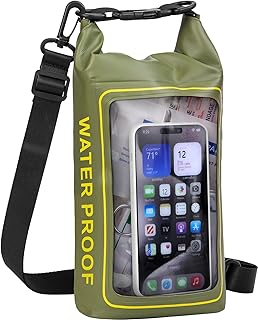 154 Pieces Waterproof Boat First Aid Kit Dry Bag with Cell Phone Bug Out Bags Pouch Roll Top Boat Emergency Kit 2-in-1 for Camping Fishing Kayaking Swimming Rafting product image
