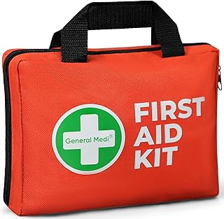 General Medi First Aid Kit, 250 Piece Small First Aid Kit - Includes Emergency Foil Blanket, Instant Cold Pack,Scissors for Travel, Home, Office, Vehicle, Camping, Workplace & Outdoor product image