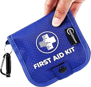 Mini First Aid Kit - 137 Piece Small Emergency Medical Kit for Home, Car, Travel, Camping & Outdoor Activities (Blue) product image