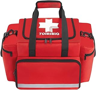 Professional Empty EMT First Responder Padded Bag,Large Trauma First Aid Carrying Bag for Paramedics and Emergency Supplies Kit,Medical for Business,Home,Outdoor product image