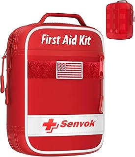 Senvok 121 Pcs First Aid Kit for Car, Home & Travel - Emergency Survival Kit with Zip Stitch Wound Closure and Molle Pack Pockets - Ideal for Camping, Hiking, Outdoor Adventures product image