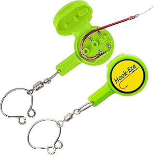 HOOK-EZE Fishing Knot Tying Tool | Protect from Fish Hooks | Tie Fishing Knots Easily | Cool Gadgets for Fishermen | Ice Fly Fishing | Fishing Accessories for Beginner Anglers | Nail Knot Tool product image