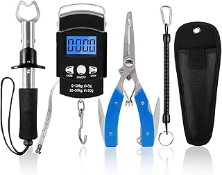 XBLACK Fishing Tool Kit Fishing Pliers Fish Gripper Fishing Scale Fish Grip Tools Set Saltwater Resistant Fishing Gear product image