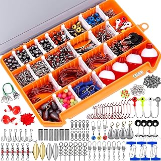 PLUSINNO Fishing Lures, All-in-One Fishing Tackle Box with Tackle Included, Fishing Gear Lure Bait Accessories Kit for Freshwater Bass Trout, Ideal Fishing Gifts for Men, Father & Beginners product image