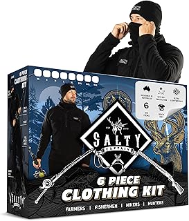 Salty Captain 6 Piece Clothing Kit | Fleece & Polyester Blend, Lightweight, Breathable & Comfortable Outdoor Gear | XS to 4XL product image