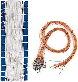 Dr.Fish 100/295ft Trotline Fishing Set up 20/60 Hooks Twine Pre-Rigged Snaps Leader for Traditional Dropline Catfishing Gear Kit Catfish Rig Catfishing Tackle product image