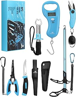 Mossy Oak Fishing Tools Kit- Fishing Plier, Fish Lip Gripper, Multifunctional Fishing Hook Remover with Lanyards Sheath, Saltwater Resistant Fishing Accessories & Equipment, Fishing Gifts for Men product image