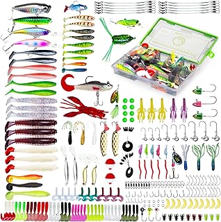 232PCS Fishing Kit - Tackle Box with Lures, Spinner Baits, Bait, Bass & Trout Lures, Accessories & Gear product image