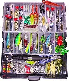 Fishing Lures Freshwater Bait Tackle kit.crankbaits, Soft Lures, Jigs,Spoons and More Fishing Gear Set.Suitable for Bass Trout Salmon. product image