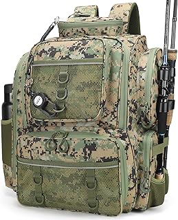 WANOON Fishing Backpack,Fishing Bag with Rod Holders. Large Ttackle Backpack Strong Materials,42L product image