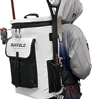 Buffalo Gear Fish Cooler Backpack 32Qt Waterproof Fishing Backpack Cooler Portable Fish Bag, Keep Ice Cold More Than 24 Hours product image