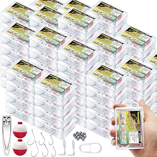 Mini Fishing Kits Bulk for Kids Small Survival Fishing Kit Portable Fishing Tackle Fishing Accessories Fishing Gear with Case for Beginner Operation Christmas Shoebox Stocking Stuffer Gift product image