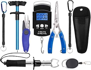 XBLACK Fishing Tool Kit Fishing Pliers Fish Gripper Fishing Scale Fish Grip Tools Set Saltwater Resistant Fishing Gear product image