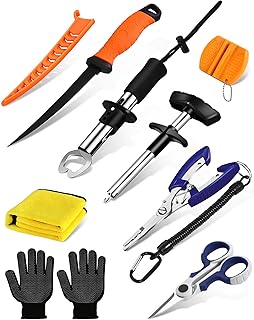 Fish Lip Gripper，Fishing Split Ring Pliers，Fish Hook Remover Tool Kit，Fishing Gear Gift for Men，Saltwater Line Cutting Fishing Tackle，Accessory Set product image