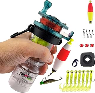Pocket All-in-One Fishing Rod Small Pen Fishing Pole for Camping Bushcraft Survival Compact Emergency SurvivalFishingRod Fishing Gear Gifts for Starter Fisherman Survivalist Hiker Camper product image