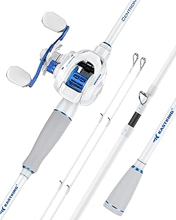 KastKing Centron Lite Travel Fishing Rod and Reel Combo, Packable Twin-Tips Spinning & Baitcaster Combos, Lightweight IM6 Graphite, Portable Multi-Piece Kit for Freshwater Saltwater Bass Trout product image