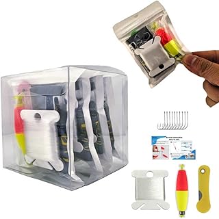 Mini Survival Fishing Kit–Compact Emergency Fishing Gear for Camping,Hiking,Bushcraft,Backpacking Small Tackle Box with Hooks,Line,Tools–Great Gift for Fishermen,Hikers&Preppers product image