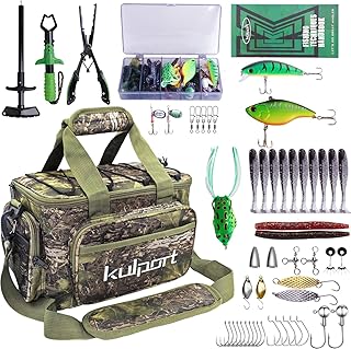 Fishing Shoulder Bag with Tackle Boxes, Fishing Sling Tackle Bag For Fishing Gear Storage With Fishing lures, Fishing pliers, Fish Lip Gripper, Fishing Gifts for Men product image
