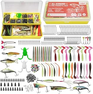 Landseas Fishing Lure Kits, 247Pcs All-Scenario Tackle Box with Tackle Included, Hooks, Spoon, Weights & Other Accessories, for Bass & Trout, Lure Bait Gear Equipment Kit Gift for Men Freshwater product image