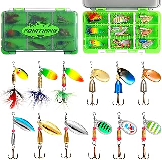 FONMANG Fishing Lure Spinner baits for Freshwater and Saltwater,2026 New Bass Trout Fishing Lures Also for Crappie Salmon Walleye Pike product image