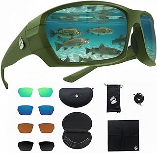 Fishing Glasses Pro Kit - Polarized Sunglasses With 4 Lenses for Clear Visibility in Offshore & Shallow Water product image