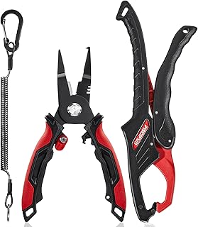Piscifun Fishing Tool Kit, Fishing Tool Set with Fishing Pliers and Fish Lip Gripper, Corrosion Resistant Fishing Gear for Saltwater and Freshwater, Practical Fishing Gift for Men product image